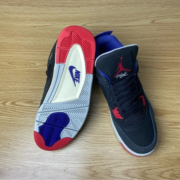 Jordan 4 Retro Rare Air -Men’s Fashion Sneakers -Velcro Design (White Lettering) - Picture 7 of 10